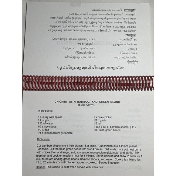 Rare North Dallas High School Multicultural Cookbook English with Translation - Picture 10 of 13